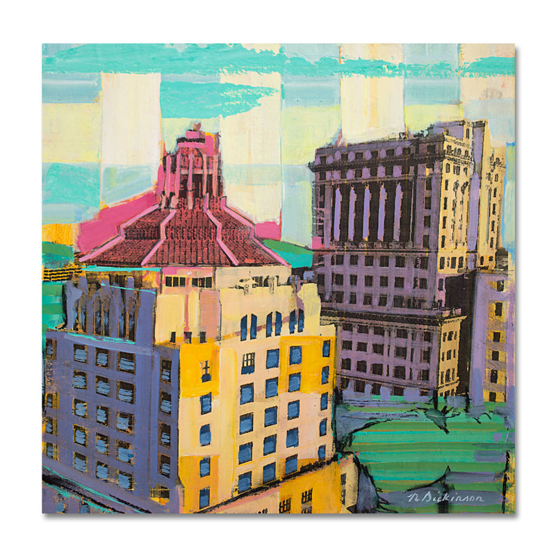 City Hall 12X12 Acrylic On Wood