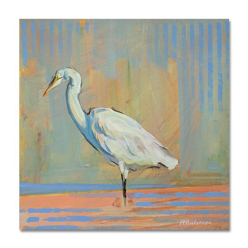 Crane 12X12 Acrylic On Wood