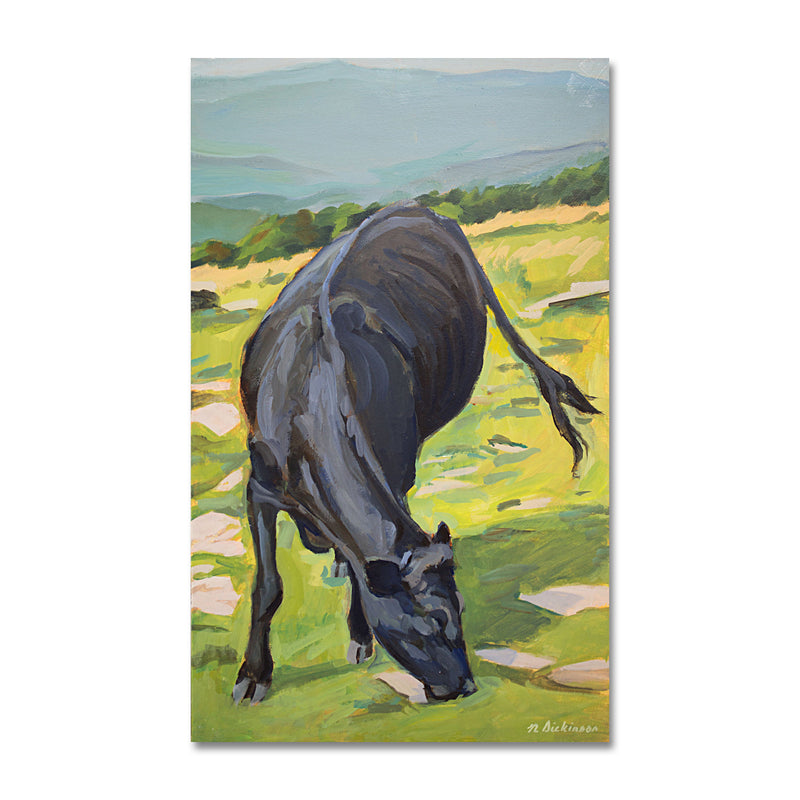 Mountain Cow 12X20 Acrylic On Wood