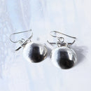 Silver Gong Earrings