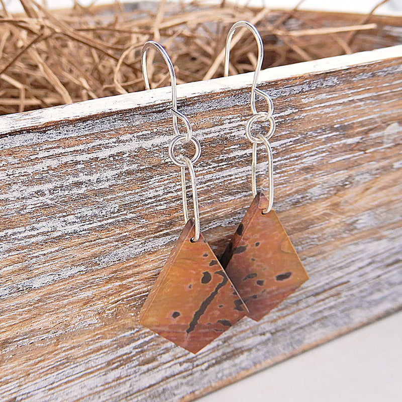 Red Creek Jasper Slab Earrings