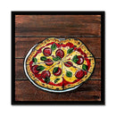 Nonna's Kitchen Collection - Pizza 18X18 Framed Giclee