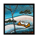 Snow Day I 18X18 Framed Giclee