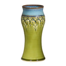 Amphora Vase w/Half Pattern Md Green