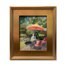 Relaxing 13X15 Oil On Panel