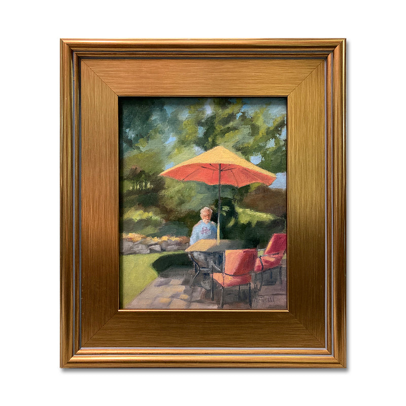Relaxing 13X15 Oil On Panel