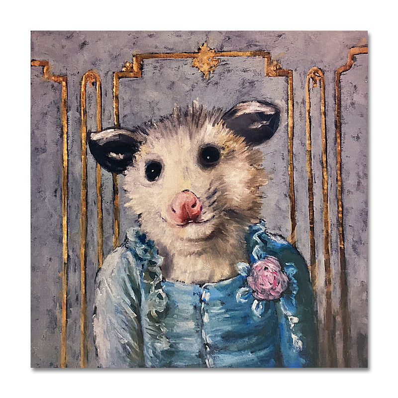 Marie Antoinette Opossum 12X12 Print