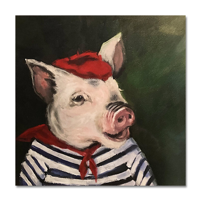 Monsieur Jambon 12X12 Print