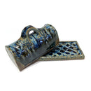 Lidded Butter Dish Blue