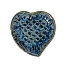 Heart Dish Lg Blue