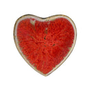 Heart Dish Sm Red