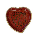 Heart Dish Lg Red