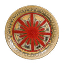 Salad Plate Red Pattern