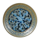 Salad Plate Swirled Blue