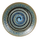 Dinner Plate Swirled Blue