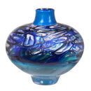 Double Encalmo Blue Murrini UFO Vase