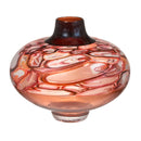 Double Encalmo Red Murrini UFO Vase