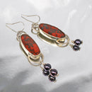 Brecciated Jasper Asymmetrical Earrings