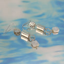 Pebbled and Pearl Earrings