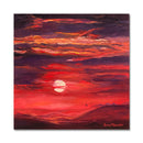 Carolina Sunset 8X8 Oil On Board