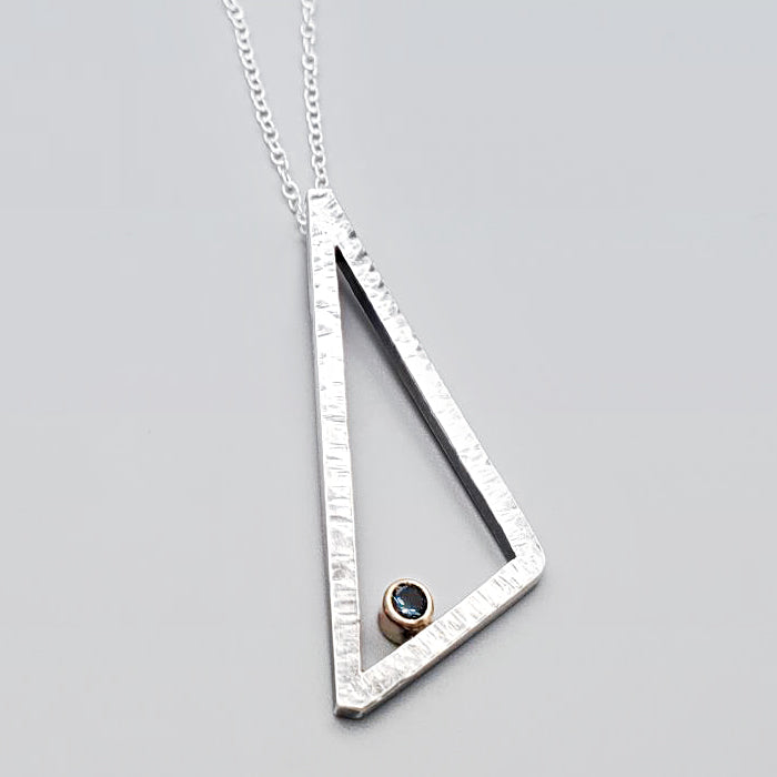 Mixed Metal Open Angle Necklace