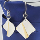 Ribbon Diamond Keum-Boo Earrings