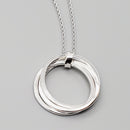 Love Knot Hammered Necklace