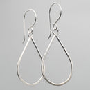 Bottom Hammered Teardrop Earrings