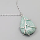Amazonite Teardrop Necklace