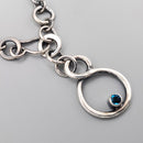 London Blue Topaz Infinity Necklace