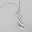 Long Fringe Freeform Necklace