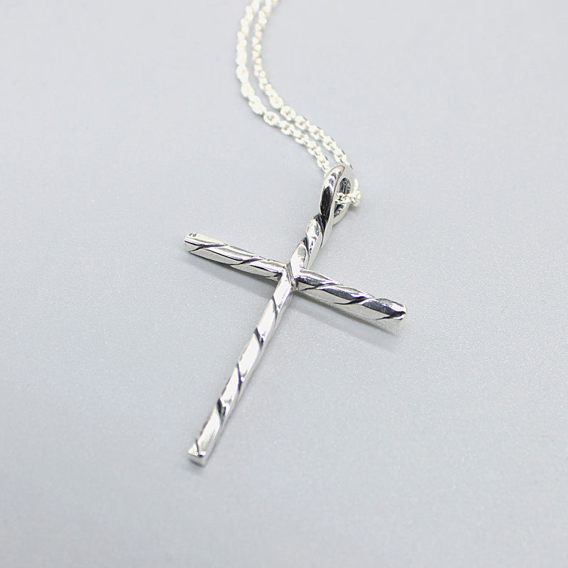 Heavy Blacksmith Cross Necklace