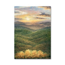 Autumn Sonnet On High Ridge 18X26 Oil On Aluminum Leaf