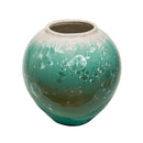 Round Aqua Vase