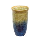 Indigo/Iron Rim Med Vase