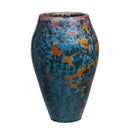 Nickel On Red Vase