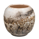 Closed Round Obvara Crackle Vase