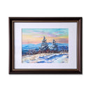 Winter Sunrise On Roan 14X18 Gouache & Watercolor