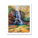 Upper Catawba Falls in Smoky Quartz and Hiddenite 11X14 Print