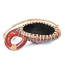 Curvy Woven Handle Gourd