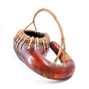 Curvy Woven Handle Gourd
