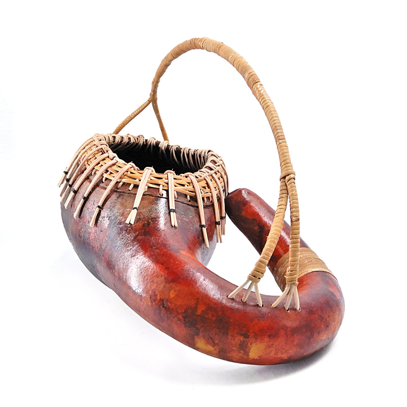 Curvy Woven Handle Gourd