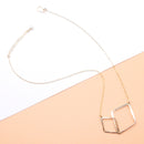 Interlocking Diamonds Necklace in Gold