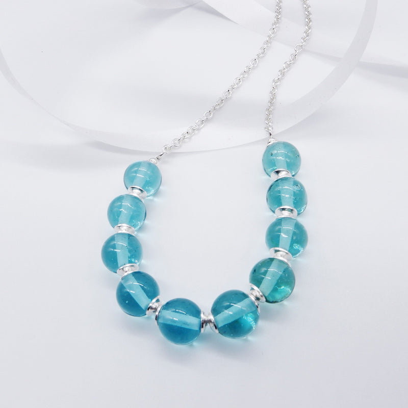 Ten Shiny Round Beads Necklace