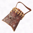 Small Hickory Handle Tall Basket