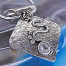 Cubic Zirconia Art Deco Pendant