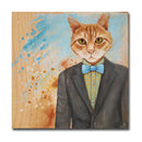 Clever Cat 12X12 Print