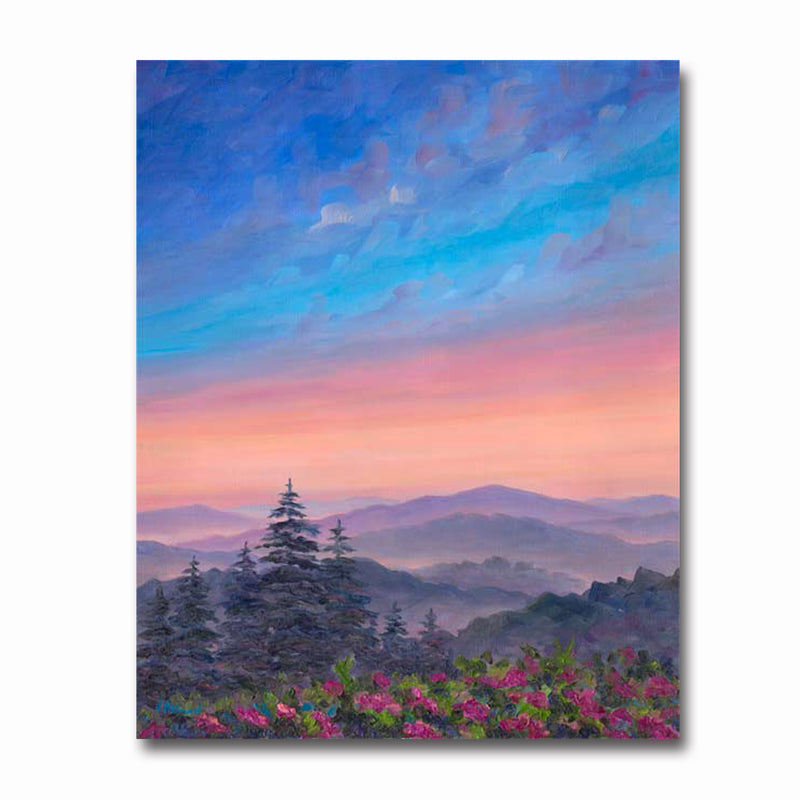 Cold Mountain Rhododendrons Print