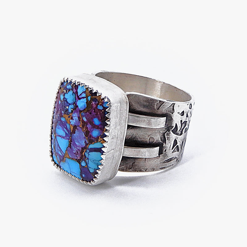 Compressed Turquoise Ring