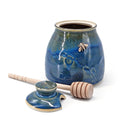 Honey Pot w/Bronze Bee - Blue